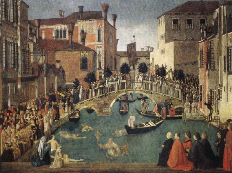 BELLINI, Gentile Miracle of the True Cross France oil painting art